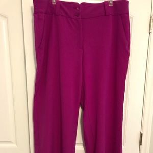 Lane Bryant Pants with wide leg and wide waist band